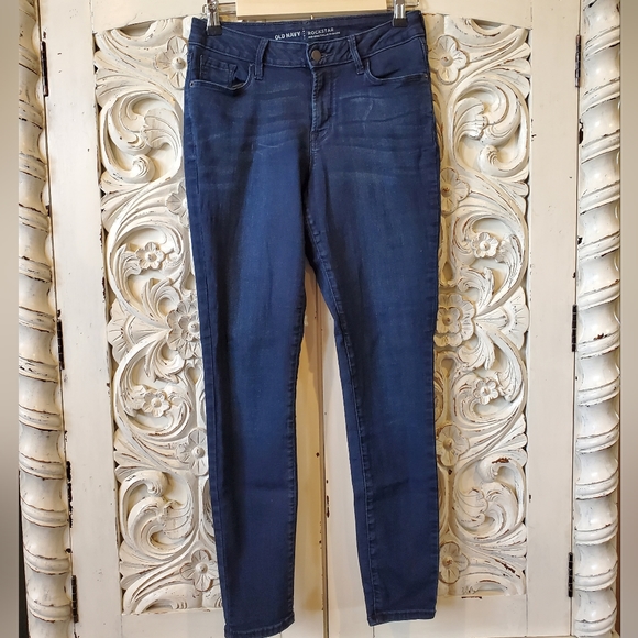 Dark wash stretchy skinny jeans - Picture 2 of 13